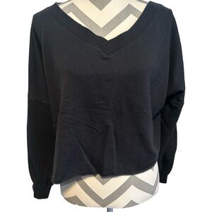 Nike Black V-Neck Sweatshirt